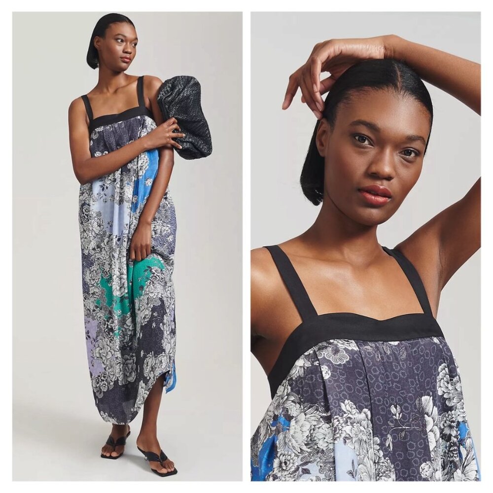 NWT Anthropologie Atsu Printed Maxi Dress